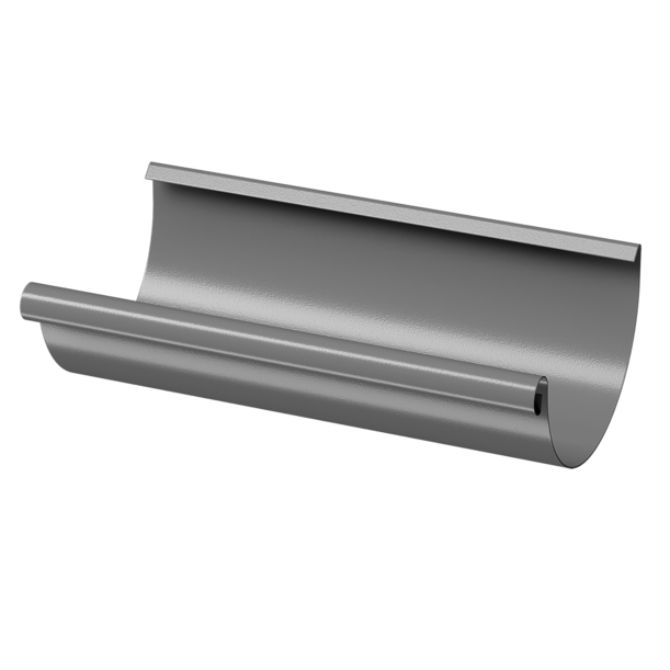 Желоб водосточный полукруглый 3 м Stal Standard, темно-серый - 1